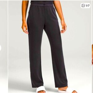 lululemon athletica soft stream Black Wide-Leg Track Pants